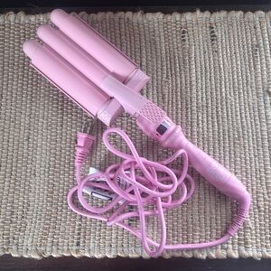Barbie x Mermade Pink Zebra Print Hair Waver Styling Tool